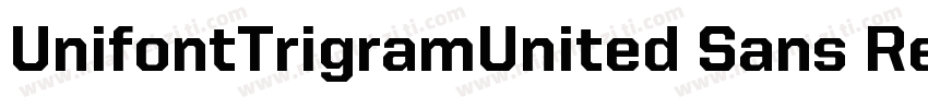 UnifontTrigramUnited Sans Reg字体转换